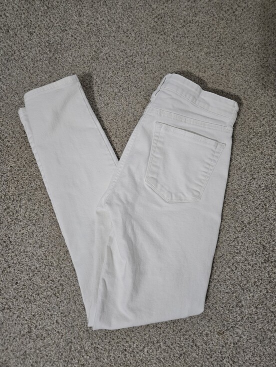 Lucky Brand Denim - Lucky Brand White Mid Rise Skinny Jeans